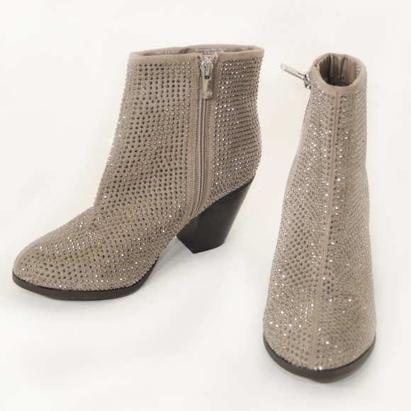 juicy couture women's rhinestone ankle boots